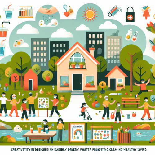 Kreativitas dalam Poster Hidup Bersih dan Sehat yang Mudah Digambar